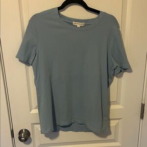 DownEast Sky Blue Short Sleeve Top